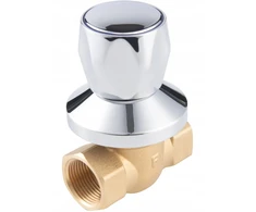Ferro rutulinis ventilis potinkinis, vidinis-vidinis su rankenėle ir rozete, 3/4, F-Power