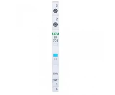 FF 1 fazės mėlyna LED plona modulinė lempa 1/2 modulio 230V A4BFE