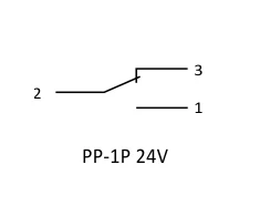 F&amp;F PP-1P 24V elektroninė relė 1P 16A P/T