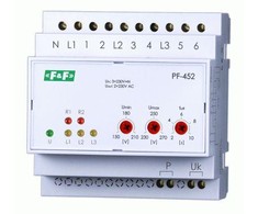 F&amp;F Automatinis fazės jungiklis su išėjimo fazės įtampa 400V / 2x230V + N (PF- 452)