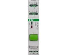 F&amp;F Bistatinė relė su rankiniu valdymo mygtuku ir atminties montavimu DIN 230V BIS- 411BM bėgiu
