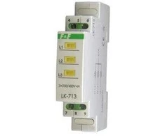 F&amp;F LK-713Y LAMP.KONT.ZASIL ZÓŁTA 3X230V