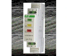 F&amp;F Maitinimo valdymo lempa 3F TH35 raudona LK- 713 R
