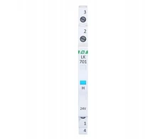 FF Mėlyna modulinė lempa 12-48V AC/12-60V DC 1/2 modulio LK-701B-24