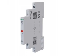 FF Modulinė lempa, 1 fazė, raudona, 12-48V AC/12-60V DC, 1/2 modulio, LK-701R-24