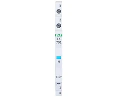 FF Modulinis šviestuvas, 1 fazės, mėlynas, 110 V AC, 1/2 modulio, LK-701B-110