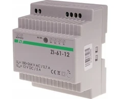 F&amp;F Perjungimo maitinimo šaltinis 60W, Uin 185-265V AC, Uout 12V DC - ZI-61-12V