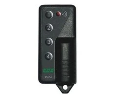 F&amp;F 4 mygtukų nuotolinio valdymo pultas 12V A23 868MHz 30m juodas RS- P4