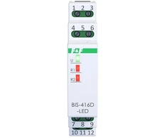 F&amp;F BIS-416D-LED PRZE.BISTA.2 KAN.230V,2X10A