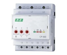 F&amp;F 3fazės įtampos reguliavimo siųstuvas 2P 2x8A 3x500V 150- 210V AC be N CP- 500