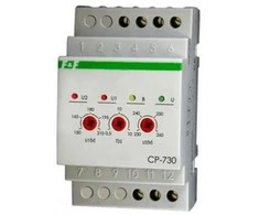 F&amp;F CP- 730 įtampos relė su laiko užraktu 10A 4X400V + N - CP- 730