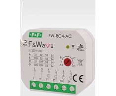 F&amp;F Radijo keturių kanalų nuotolinio valdymo siųstuvas 230V AC FW-RC4- AC