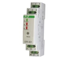 F&amp;F Duble- mygtukas ritininis aklas valdiklis 2A IP20 STR- 421 230V