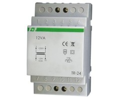 F&amp;F TR-24-TRAFO SIEC.230/24V~,0.5A,12VA,TH35