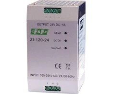 F&amp;F Impulsinis maitinimo šaltinis 230VAC / 24VDC 120W 5A (ZI-120-24)
