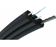 S-NOTKSP, vienmodis, 1J, G.657A1, 0.6kN, 5.2mm lauko plokščias šviesolaidinis kabelis 1F, Fiberhome