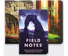 Field Notes „Grand Notes“ JAV nacionaliniai parkai: Grand Teton, Arches, Sequoia 3 vnt.
