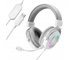 FIFINE H6W AmpliGame RGB studijinės ausinės su 7.1 erdvinio garso sistema