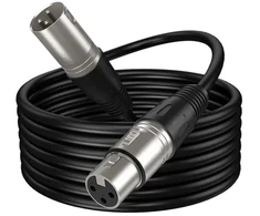 Fifine XLR kabelis 180 cm (juodas) (L9C)