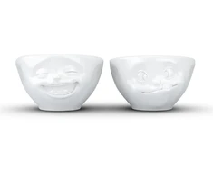Usorteret Fiftyeight Products „FIFTYEIGHT“ dubenėlių rinkinys 100 ml – „Laughing &amp; Delicious“ baltas