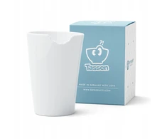 Fiftyeight Products PENKIASDEŠIMTIS AŠTUONIAS puodelis su kąsniu, baltas