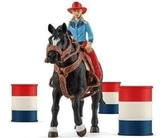 SCHLEICH „Naminiai gyvūnai“ Rinkinys - Kaubojė ant žirgo