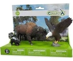 Collecta 3 LAUKINIŲ GYVŪNŲ RINKINYS PAKUOTĖJE COLLECTA figūrėlių rinkinys (88381, 88383, 88968)
