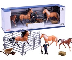 Jokomisiada FARM ANIMALS SERIES Set of horses from the farm Figurines COLLECTION ZA2604