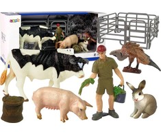 Lean Toys Figūrėlių rinkinys Farm Village, 10 vnt.