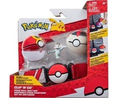 ORBICO Pokemon figūrėlės: Clip 'N' Go Pokball Premium + Machop