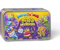 „SuperThings Rivals of Kaboom Dino Destroyers“ išskirtinė „Rinkinys“ sidabrinė skarda