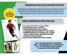 Kolekcinis futbolo kortelių rinkinys Topps MATCH ATTAX EURO 2024, 10 vnt.