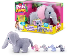 *****ZURU Pets Alive Mama dramblys su mažyliais funk 9570