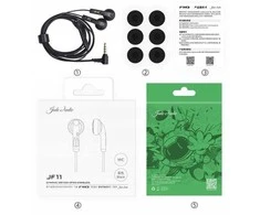 Ausinės FiiO JF11 MIC - Baltas - Ausinės pchełki extended bass su mikrofonu