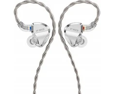 FiiO JH5 sidabrinės ausinės - hibridinės IEM 1x DD 4x BA