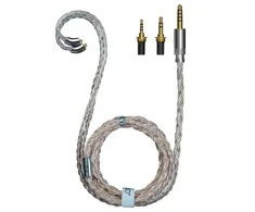 FiiO LC- RE PRO 2022 - MMCX ausinių kabelis su keičiamais kištukais (Gold- Sidabrinis- Copper)