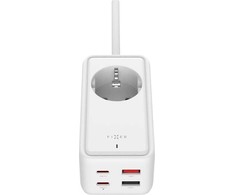 Fixed Įkroviklis fiksuotam įkrovimui GaN III 2x USB 2x USB-C PD 65W (FIXCS65-3-WH)