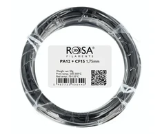 Rosa Plast Filamentas Rosa3D PA12 + 15CF 1.75mm 50g - Juodas