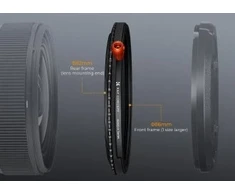 Filtras Kf Filtras Nano-X MRC CPL ir Fader ND2-32 ir Juodas Mist 1/4 - 62 mm
