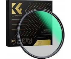 Filtras Kf Filtras Polaryzacyjny Cpl K&amp;f Concept Nano-x Itin mažas atspindys 95 mm 95 mm / Kf01.2483