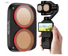 Filtras SunnyLife hibridinis pilkas ND32 + PL poliarizacinis Dji Osmo Pocket 4 Pro / 4p / 4pro / Op4-fi353-32p (SB12320)