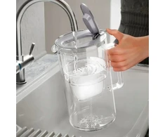 AQP AQUAPHOR Glass Maxfor+ Mg Ąsočio vandens filtras 2,5 L Pilka, Permatomas