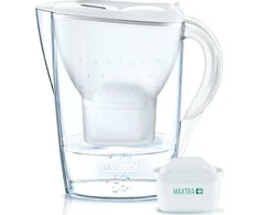 Vandens filtravimo ąsotis BRITA Marella 2.4L, baltas su vandens filtru MAXTRA+ 1 vnt.