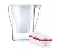 Filtravimo ąsotis BWT Filtravimo ąsotis wodę Aqualizer Home 2.7L Baltas manualny + 4 įdėklai magnezowe