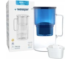 Vandens filtravimo ąsotis Wessper Aquamax Crystalline + 1 vandens filtras | tamsiai mėlynas