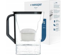 Wessper D3 Slim Aquamax filtro ąsotis juodas