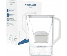 Wessper D3 Slim Aquamax filtro ąsotis baltas