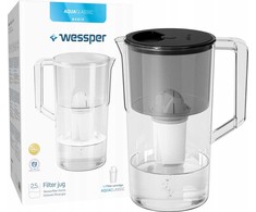 Filtro ąsotis Wessper AquaClassic Basic 2,5L juodas