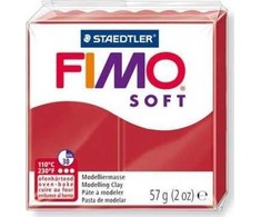 Fimo Masa plastyczna termoutwardzalna Soft świąteczna czerwień 57g