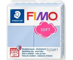 Staedtler Fimo minkštas polimerinis molis, 57 g, rami mėlyna